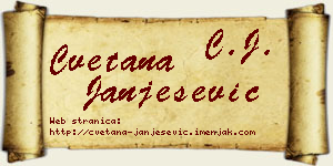 Cvetana Janješević vizit kartica